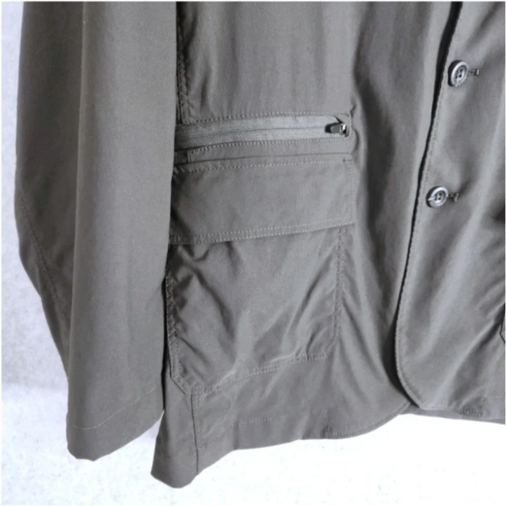 Eddie Bauer Men's Ultimate Voyager Travel Blazer Size 48 Charcoal Gray Travex